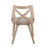 LumiSource Charlotte Chair, Set of 2, White Washed Wood/Grey