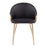 LumiSource Claire Chair in Gold Metal/Black PU