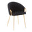LumiSource Claire Chair, Gold Metal