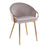 LumiSource Claire Chair in Gold Steel/Silver Velvet - CH-CLAIREAUVSV