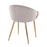 LumiSource Claire Chair in Gold Steel/Silver Velvet