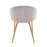 LumiSource Claire Chair in Gold Steel/Silver Velvet