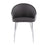 LumiSource Claire Chair in Silver Metal/Grey PU
