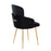 LumiSource Dahlia Dining Chair, Set of 2, Gold/Black Velvet