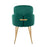 LumiSource Dahlia Dining Chair, Set of 2, Gold/Green Velvet