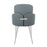 LumiSource Dahlia Dining Chair, Set of 2 in Grey PU/Chrome