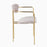 LumiSource Demi Chair, Set of 2 in Gold Metal/Silver Velvet
