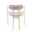 LumiSource Demi Chair, Set of 2 in Gold Metal/Silver Velvet