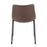 LumiSource Duke Side Chair, Set of 2, Black Steel/Espresso PU
