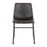 LumiSource Duke Side Chair, Set of 2, Black Steel/Grey PU