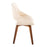 LumiSource Fabrizzi Chair, Set of 2, Walnut Wood/Cream PU