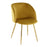 LumiSource Fran Chair, Set of 2 in Gold Metal/Chartreuse Velvet