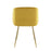 LumiSource Fran Chair, Set of 2 in Gold Metal/Chartreuse Velvet