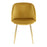 LumiSource Fran Chair, Set of 2 in Gold Metal/Chartreuse Velvet