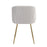 LumiSource Fran Pleated Chair, Set of 2, Gold/Silver Velvet