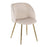 LumiSource Fran Pleated Chair, Set of 2, Gold/White Velvet