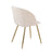 LumiSource Fran Pleated Chair, Set of 2, Gold/White Velvet