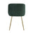 LumiSource Fran Pleated Waves Chair, Set of 2, GD/Emerald