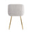LumiSource Fran Pleated Waves Chair, Set of 2, Gold/Silver