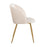 LumiSource Fran Pleated Waves Chair, Set of 2, Gold/White