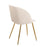 LumiSource Fran Pleated Waves Chair, Set of 2, Gold/White