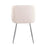 LumiSource Fran Chair, Set of 2 in Chrome/Cream Velvet