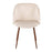 LumiSource Fran Chair, Set of 2 in Walnut Metal/Cream Velvet