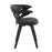 LumiSource Gardenia Chair in Black Wood/Black PU