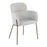 LumiSource Milan Chair, Set of 2, Antique Brass/Grey Noise