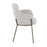 LumiSource Milan Chair, Set of 2, Antique Brass/Grey Noise