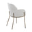 LumiSource Milan Chair, Set of 2, Antique Brass/Grey Noise