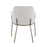 LumiSource Milan Chair, Set of 2, Antique Brass/Grey Noise