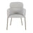 LumiSource Milan Chair, Set of 2, Antique Brass/Grey Noise