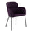 LumiSource Milan Chair, Set of 2, Black/PUrple Noise Fabric