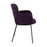 LumiSource Milan Chair, Set of 2, Black/PUrple Noise Fabric