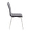 LumiSource Mason Chair, Set of 2, Brushed Steel/Black