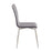 LumiSource Mason Chair, Set of 2, Brushed Steel/Grey