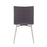 LumiSource Mason Chair, Set of 2, Brushed Steel/Grey