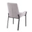 LumiSource Odessa Chair, Set of 2, Black Steel/Grey Fabric