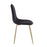 LumiSource Pebble Chair, Set of 2 in Gold Steel/Black Velvet