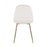 LumiSource Pebble Chair, Set of 2 in Gold Steel/Cream Velvet