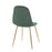 LumiSource Pebble Chair, Set of 2 in Gold Steel/Green Velvet
