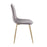 LumiSource Pebble Chair, Set of 2 in Gold Steel/Grey Velvet