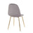 LumiSource Pebble Chair, Set of 2 in Gold Steel/Grey Velvet