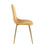 LumiSource Pebble Chair, Set of 2 in Gold Steel/Yellow Velvet