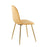 LumiSource Pebble Chair, Set of 2 in Gold Steel/Yellow Velvet