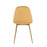 LumiSource Pebble Chair, Set of 2 in Gold Steel/Yellow Velvet