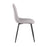LumiSource Pebble Chair, Set of 2, Black Steel/Light Grey