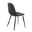 LumiSource Pebble Chair, Set of 2 in Black Steel/Black PU