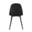 LumiSource Pebble Chair, Set of 2 in Black Steel/Black PU
